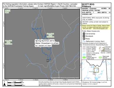 For fishing regulation information, please refer Contact: NHFGD Region 1 (North Country), Lancaster to the NHFGD Freshwater Fishing Digest. E-mail: [removed] Phone: [removed]°11’30