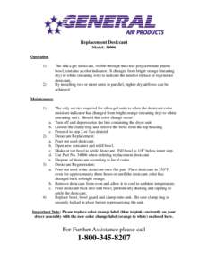 Microsoft Word - Replacement Desiccant Instructions.doc
