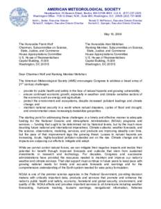 AMERICAN METEOROLOGICAL SOCIETY  Headquarters: 45 Beacon Street, Boston, MA 02108­3693  U.S.A.  (617) 227­2425  Washington Office: 1120 G Street, N.W., Suite 800, Washington, D.C. 20005 (202) 7