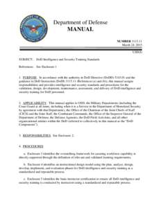 DoD Manual[removed], March 24, 2015