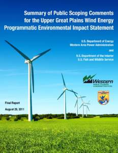 UGP Wind Energy PEIS Scoping Summary Report