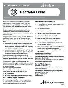 Measuring instruments / Odometer / Technology / MOT test / Land transport / Federal Odometer Act / Transport / Consumer fraud / Odometer fraud