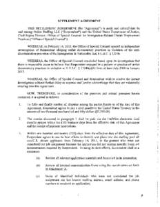 SETTLEMENT AGREEMENT THIS SETTLEMENT AGREEMENT (the 