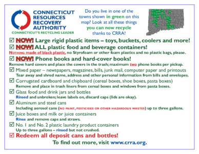 2013 CRRA double-sided recycling flyer STOCK word side.indd