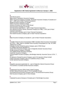 Institutional investors / Federated Insurance Company of Canada / Mutual insurance / AXA / Aviva Canada / National Insurance Company Limited / Tokio Marine Nichido / The Co-operators / Intact Financial / Insurance / Types of insurance / Financial institutions