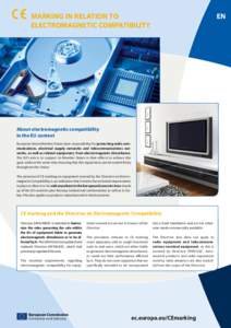 marking in relation to electromagnetic compatibility EN  About electromagnetic compatibility