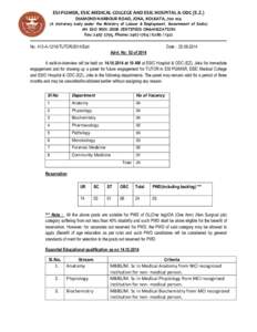 ESI-PGIMSR, PGIMSR, ESIC MEDICAL COLLEGE AND ESIC HOSPITAL & ODC (E.Z.) DIAMOND HARBOUR ROAD, JOKA, KOLKATA, [removed]A A statutory body under the Ministry of Labour & Employment, Government of India) India