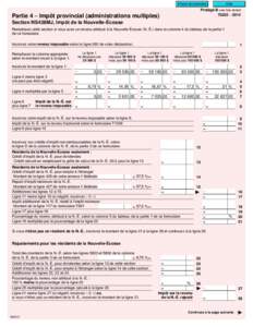 Effacer les données  Aide Protégé B une fois rempli T2203 – 2014