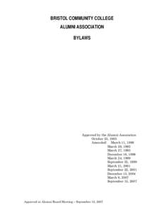 Microsoft Word - Alumni Association Bylaws.doc