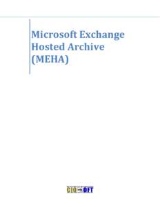    	
   Microsoft	
  Exchange	
   Hosted	
  Archive	
  