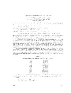 ARMSTRONG NUMBERS: 153 = l 3 + 5 3 + 3 3 Gordon L. Miller a n d Mary T . Whalen University of Wisconsin, Stevens Point, WI[removed]Submitted October[removed]A number N is an Armstrong