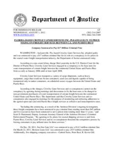 Pricing / Horizon Lines / Conspiracy / Puerto Rico / Racketeer Influenced and Corrupt Organizations Act / Business / Sherman Antitrust Act / Competition law / Common law / Anti-competitive behaviour / Law / Price fixing