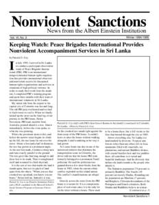 Nonviolent Sanctions News from the Albert Einstein Institution Winter[removed]Vol. VI, No. 3