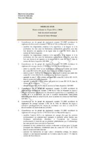 PROVINCE DE QUÉBEC COMTÉ DE MIRABEL VILLE DE MIRABEL ORDRE DU JOUR Séance ordinaire du 25 juin 2014, à 20h00