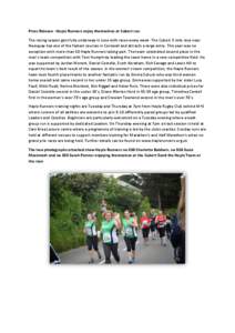 Press Release - Hayle Runners enjoy themselves at Cubert run The racing season gets fully underway in June with races every week .The Cubert 5 mile race near Newquay has one of the fastest courses in Cornwall and attract