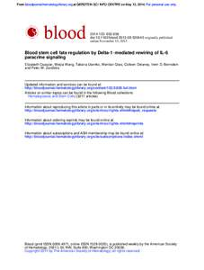 From bloodjournal.hematologylibrary.org at GERSTEIN SCI INFO CENTRE on May 12, 2014. For personal use only: doi:bloodoriginally published online November 15, 2013