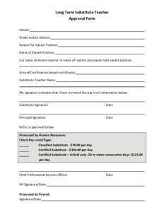 Microsoft Word - Long Term Substitute Teacher Form-revised
