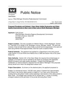 US Army Corps of Engineers Public Notice  Detroit District