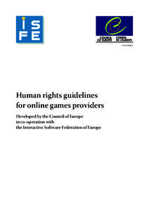 Human rights guidelines for online games providers