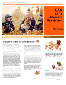 CHILD ADVOCATE NEWSLETTER | AUTUMN EDITION  1 CAN