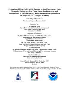 Plume / Water pollution / Drifter / Dye / Earth / Air dispersion modeling / Water / Aquifers