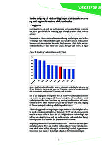 Bedre adgang til risikovillig kapital til iværksættere og små og mellemstore virksomheder 1. Baggrund Iværksættere og små og mellemstore virksomheder er centrale for, at vi igen får skabt vækst og nye arbejdsplad