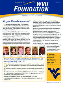 News from the  WINTER 2011 Expanding the Impact of Private Philanthropy