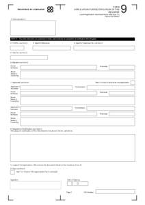 FORM APPLICATION FOR RECTIFICATION OF THE REGISTER (Land Registration (Scotland) Rules 2006 Rule 17) Version[removed]
