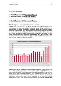 Robots / Business / Service robot / Mobile robot / Japanese robotics / Technology / Industrial robot / Manufacturing