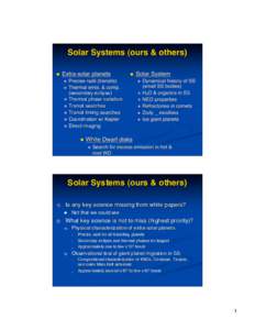 Planetary science / Kepler mission / Extrasolar planet / SETI / Kuiper belt / Kepler / Solar System / Planet / Sun / Astronomy / Space / Exoplanetology