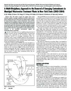 Reprinted with author’s permission from the Water Environment Federation’s WEFTEC 78th Annual Technical Exhibition and Conference, Conference Proceedings, Washington, DC, November 2005, p[removed]In the interest 