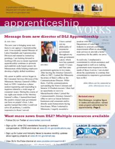 A publication of the Minnesota Department of Labor and Industry www.dli.mn.gov/appr.asp Page 5: Apprentices fare