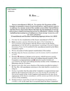113th Congress 2d Session H. Res.  Senate amendment to H.R[removed]To require the Secretary of the