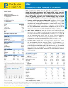 Economy of Maharashtra / Economy of Mumbai / HDFC Bank / Housing Development Finance Corporation / Dividend / Economy of India / Maharashtra / BSE Sensex