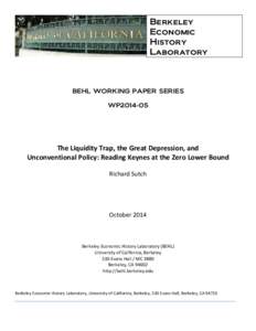 Berkeley Economic History Laboratory  BEHL WORKING PAPER SERIES