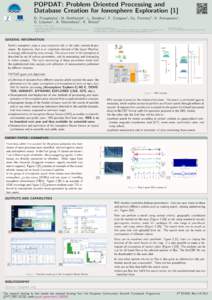 POPDAT: Problem Oriented Processing and Database Creation for Ionosphere Exploration[removed]