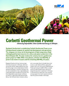 Corbetti Geothermal Power