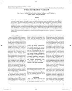 International Association of Rehabilitation Professionals / Rehabilitation counseling / Forensic psychology / Counseling psychology / Health / Master of Education / Rehabilitation medicine / Vocational expert / Applied psychology