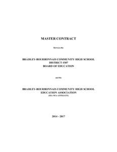   	
   	
      MASTER CONTRACT