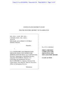 Case 2:11-cv[removed]RAJ Document 34  Filed[removed]Page 1 of 57 UNITED STATES DISTRICT COURT FOR THE WESTERN DISTRICT OF WASHINGTON