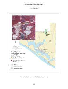 FLORIDA GEOLOGICAL SURVEY  BAY COUNTY Figure 20 - Springs visited by FGS in Bay County