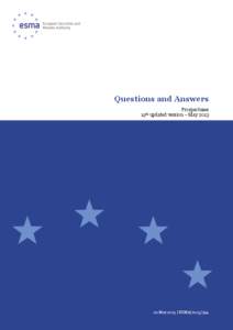 Questions and Answers 19th Prospectuses updated version – May 2013