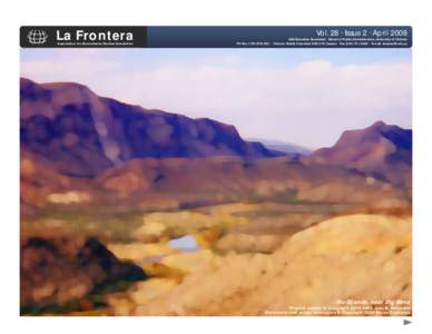 La Frontera  Association for Borderlands Studies Newsletter Vol. 28 · Issue 2 · April 2008