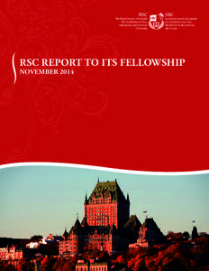 RSC REPORT TO ITS FELLOWSHIP  NOVEMBER 2014  