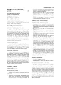 Pages 171 to 199 CAS-2 -_Pgs 176 to 212 CAS-2.qxp[removed]:11 PM Page 171  GEOGRAPHY-GEOLOGY (GEO[removed]Felmley Hall, ([removed]