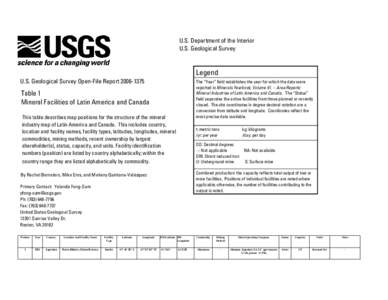 Latin America and Canada Table 1a.xls