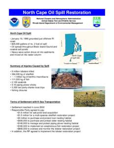 North Cape Oil Spill Restoration