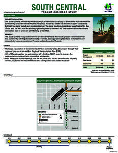 valleymetro.org/southcentral  SOUTH CENTRAL TR ANSIT CORRIDOR STUDY  REPORT CARD