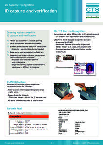 Encodings / Identification / Surveillance / Radio-frequency identification / 2D / Mobile ticketing / Automatic identification and data capture / Barcodes / Technology