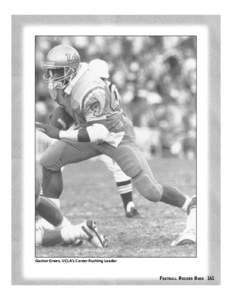 Gaston Green, UCLA’s Career Rushing Leader  FOOTBALL RECORD BOOK 161